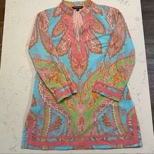 Brooks Brothers Size 2 colorful tunic
